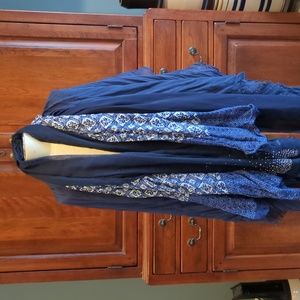 4 Navy Blue Scarves Wraps LOT Express